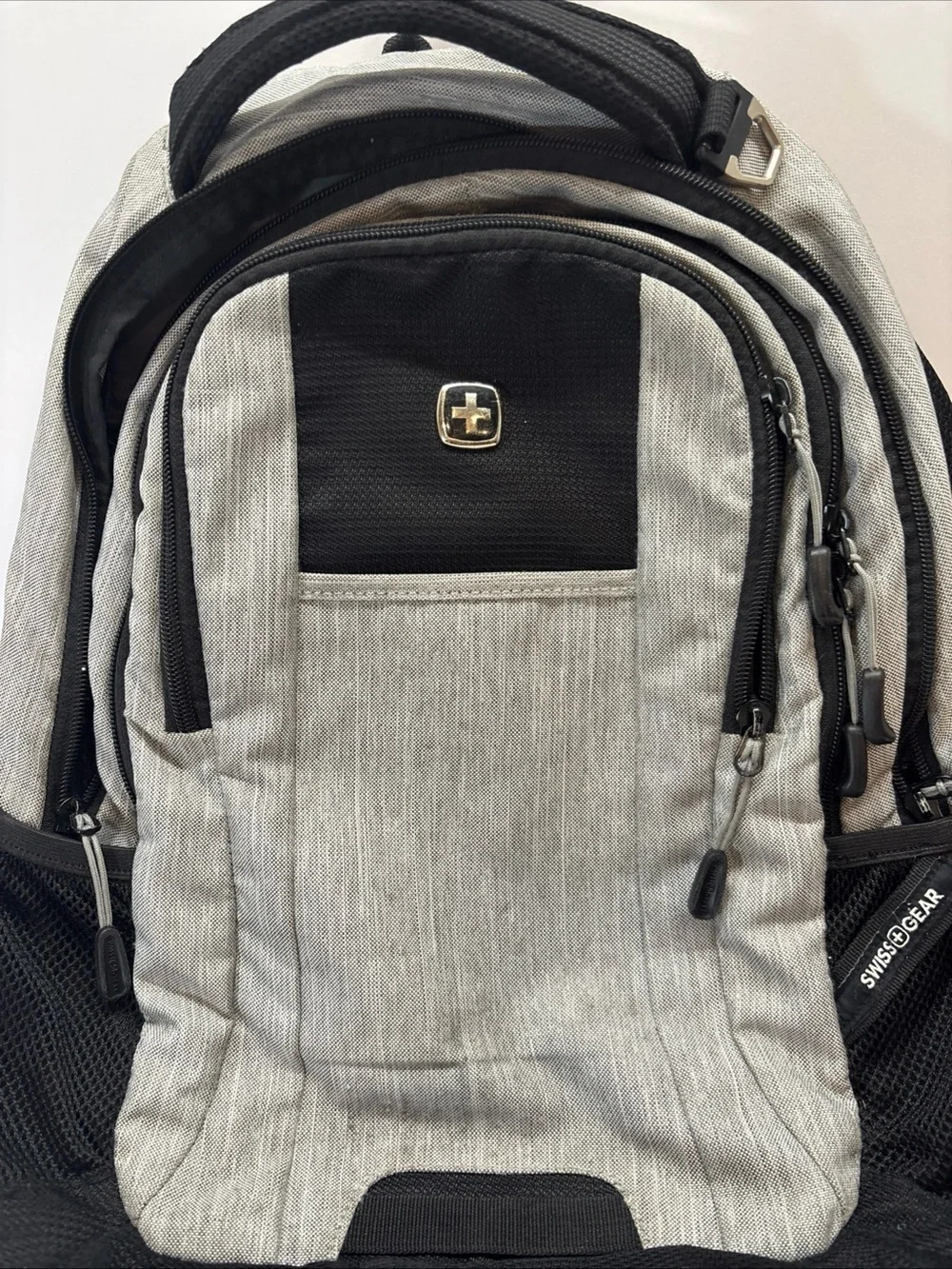 SwissGear Gray and Black unisex Backpack - Tech-Friendly Travel or School